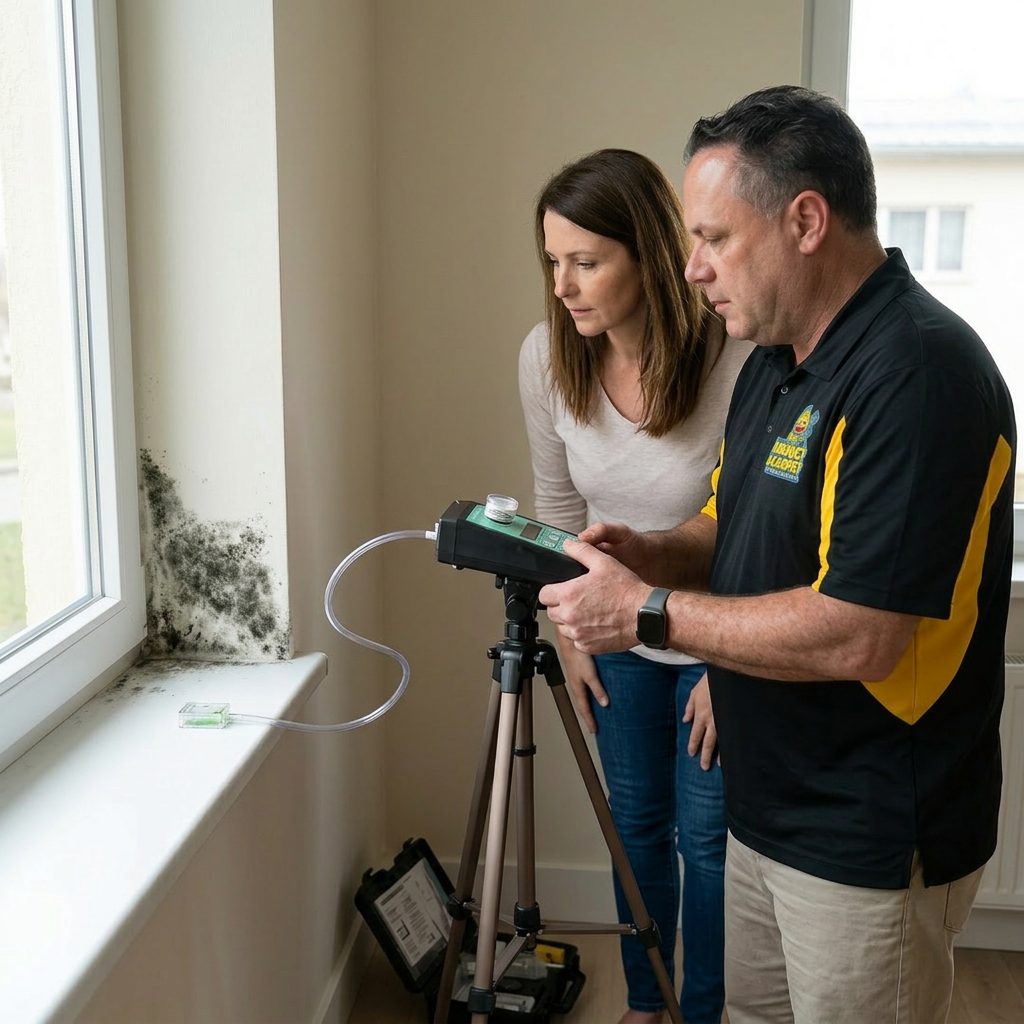 Indoor air sampling for mold testing Carolina Beach NC
