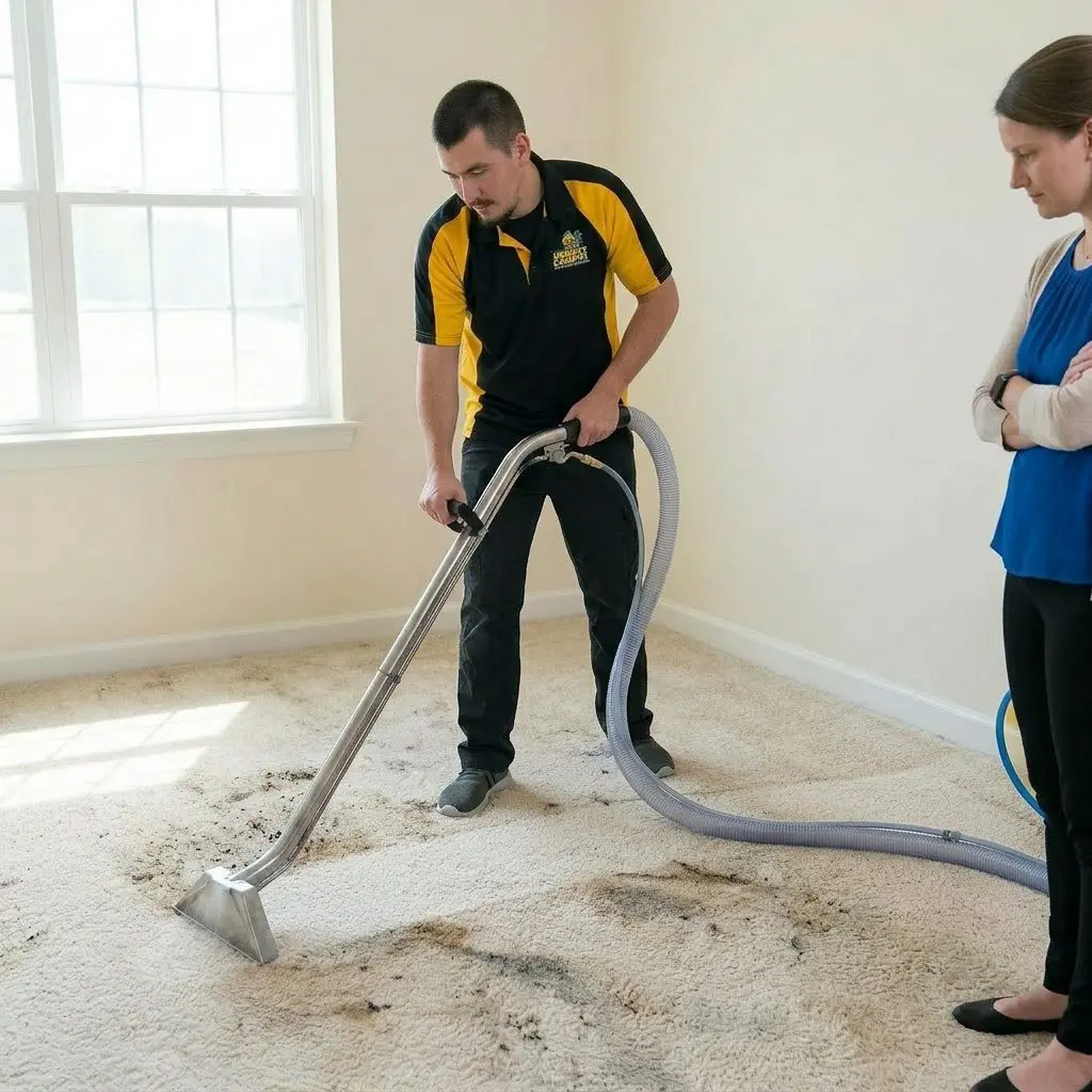 High powered moisture extraction from carpet in Wilmington NC